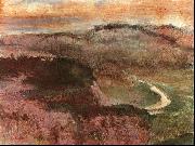 Landscape with Hills Edgar Degas